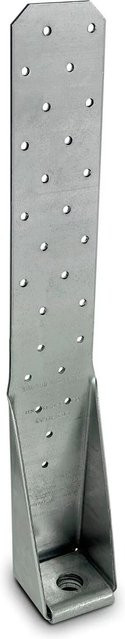 Simpson Zuganker HTT22e Flachverbinder aus Stahl, feuerverzinkt, Farbe Silber, B/T/H: 55,9 x 6,2 x 6,4 cm - Bild 1