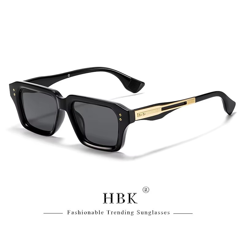 HBK Sonnenbrille, Unisex, Vollrand, quadratisch, Schwarz, Kunststoff - Bild 2