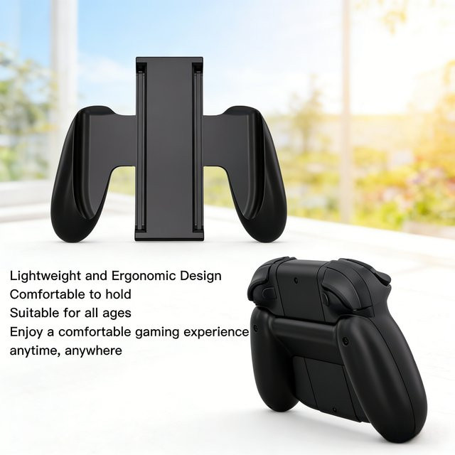 Benicabaly Ergonomischer Spielcontroller-Griff für Nintendo Switch in Schwarz - Bild 1