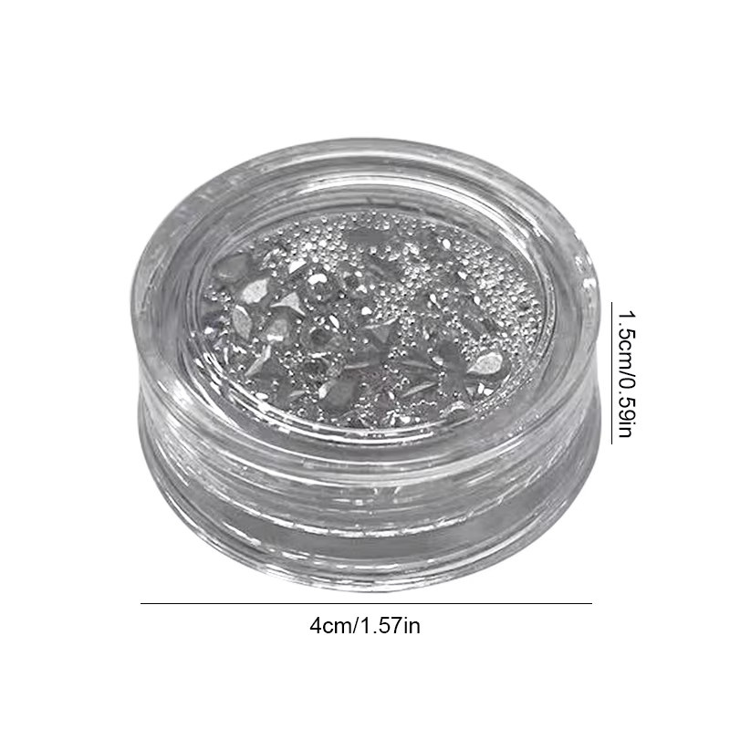 KANIU Nageldiamanten Strass-Set, 3 Farben, Glänzend - Bild 5