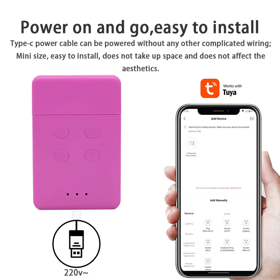 Mhouse GTX4 TX3 TX4 Tuya Smart APP Fernbedienung 433,92 MHz Sender Garagentoröffner RF+WIFI 2-in-1 Controller - Bild 5