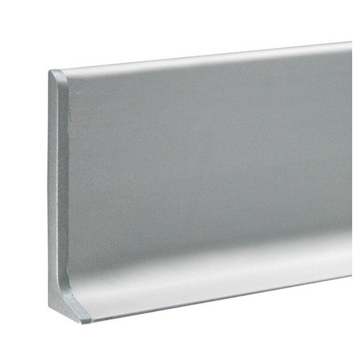Fuchs Design Sockelleiste Endstück rechts aus Aluminium in Silber, Höhe: 6 cm - Bild 4