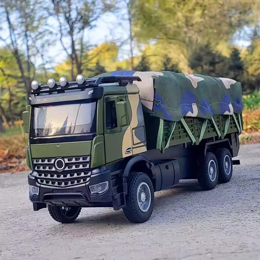 YBC YIBAICHENG Militär-Transportwagen, Spielzeugauto-Modell, 1:35, mit Licht und Ton - Bild 2
