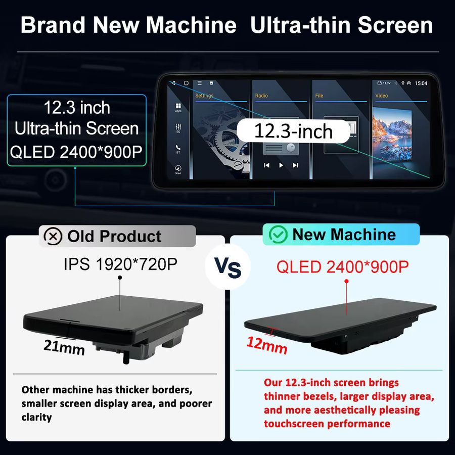 CUCU-NAVI EVO System Android 16 Multimedia Autoradio für BMW 5er Serie G30 G31 G32 G38 (2018 - 2019) mit Bluetooth, WiFi, 4G, Carplay und DSP in Schwarz - Bild 2