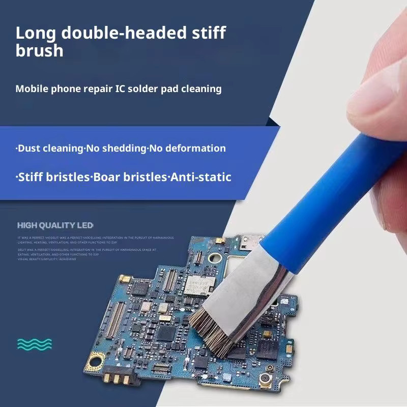 SD&HI Antistatische ESD-Doppelkopfbürste zur Reinigung von Telefon- und Computer-Mainboards sowie Leiterplatten für IC-Chip-PCB-Schweißarbeiten - Bild 3