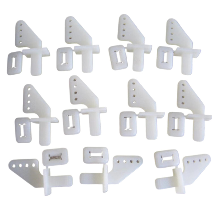 Real hawk Nylon-Stiftrohre, 10-teiliges Set, 21x11 mm, 4 Löcher, Weiß - Bild 2