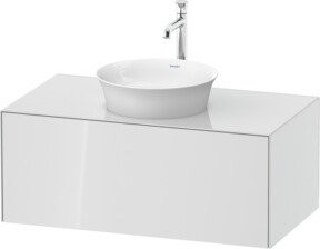 Duravit Waschtischunterschrank White Tulip Wandhängend in Weiß Glänzend B: 100 cm, T: 55 cm, H: 40,8 cm - Bild 1