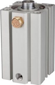 Riegler Kurzhubzylinder ASQ einfachwirkend, Kolben-Durchmesser: 32 mm, Hub: 20 mm, Anschluss: G 1/8, Farbe: Silber - Bild 1