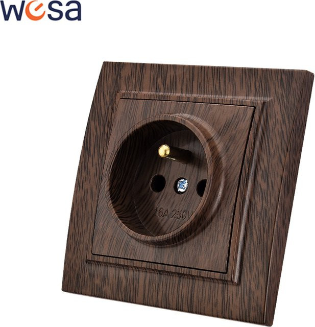 WESA Steckdose aus Kunststoff in klassischem Design, flammhemmend, 250V - Bild 1