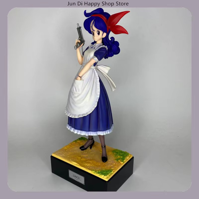 Bandai Dragon Ball Blue Hair Launch Gun-Holding Standing Pose Figure - Bild 2