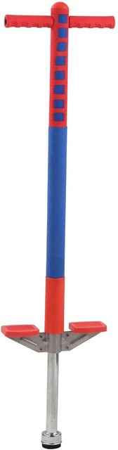 Relaxdays Pogo Stick Edelstahl Blau Rot Rutschfest - Bild 1