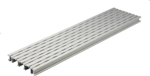 Kovalex Entwässerungs-Lüftungsprofil aus Aluminium in Silber, Breite: 26 mm - Bild 1