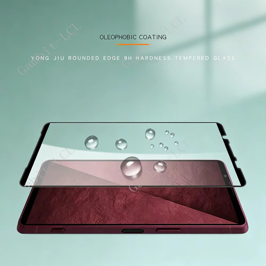 2 Stück Sony Xperia 1 VIII VII VI V IV III II 5 10 VII Displayschutzfolie aus gehärtetem Glas 9H HD transparent - Bild 2