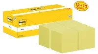 Post-it Haftnotizen Notes Promotion in Gelb, Pink und Orange, 7,6 x 7,6 cm - Bild 1