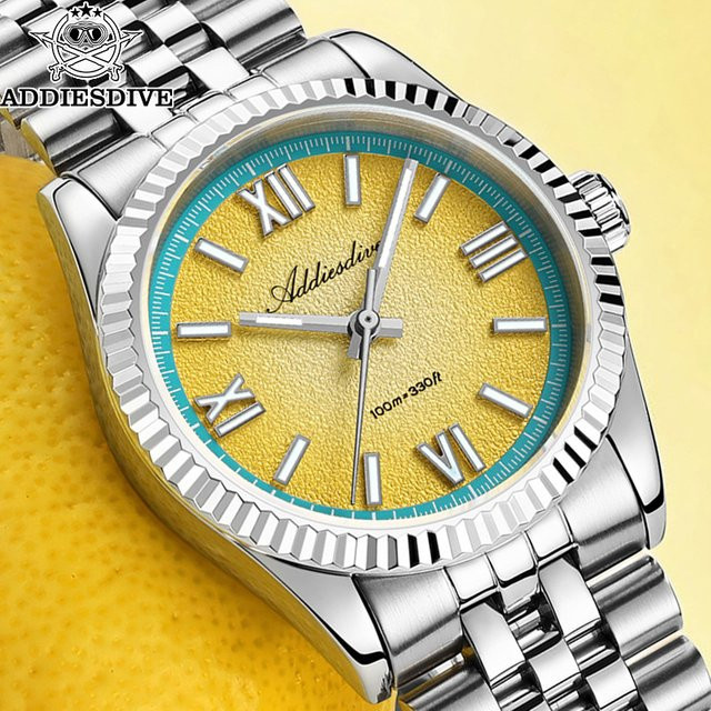 ADDIESDIVE Armbanduhr Edelstahl, Quarz, Bunt, Herren - Bild 1