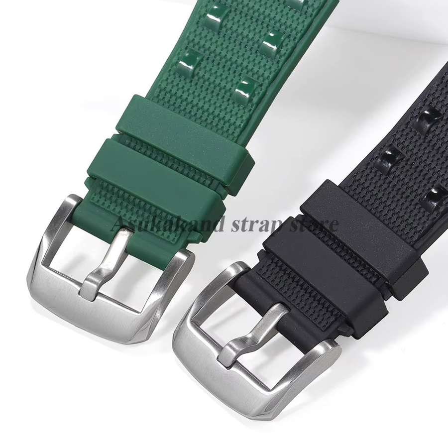 Uhrenarmband Silikon, 22 mm, Schwarz, Unisex - Bild 3