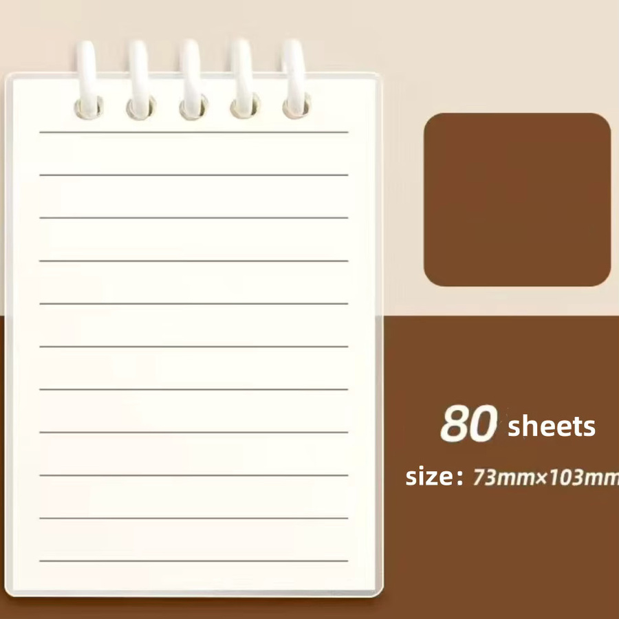 Bview Art A7 Notizbuch mit 80 Blatt, pink, liniertes Softcover mit niedlichen Cartoon-Aufklebern - Bild 2