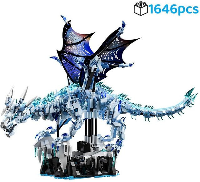 LEGO Eisdrache, fliegender Drache, 3D-Modellbausatz, ab 3 Jahre - Bild 1
