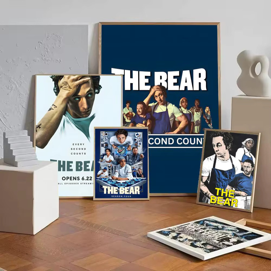B-Bear Show Poster Papierdruck Black12 Kunstmalerei zur Dekoration Breite: 20,0 cm, Höhe: 15,0 cm - Bild 2