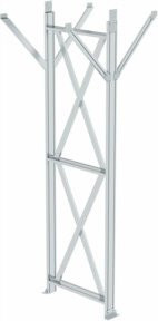 MUNK Stützteil für Baukastensystem Laufsteganlage in Silber, Plattformhöhe 2500-3000 mm - Bild 1