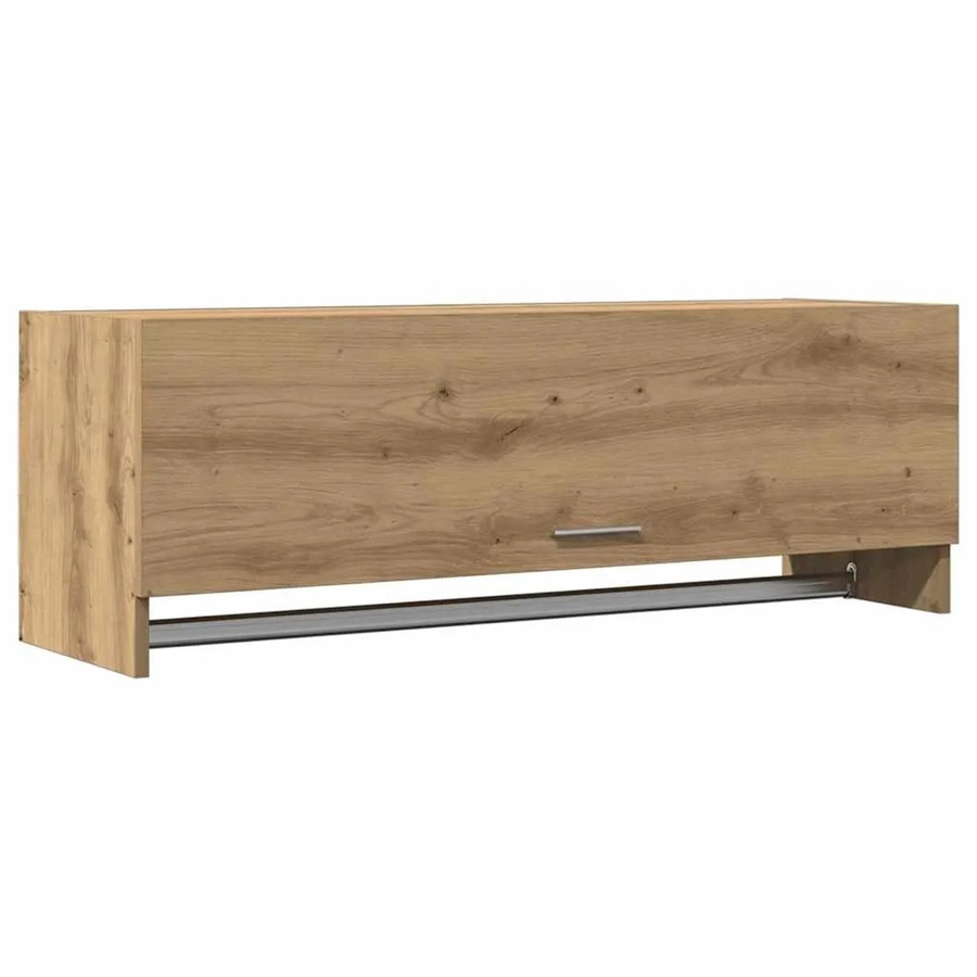 vidaXL Kleiderschrank Artisan-Eiche in Braun aus Holzwerkstoff und Metall, B/T/H: 100 x 32,5 x 35 cm - Bild 2