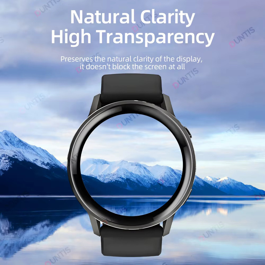 DUNTIS Displayschutzfolie für Garmin Venu 4 45 mm und 41 mm, 3D-gebogener Ultra-HD-Schutz mit vollständiger Abdeckung, transparent - Bild 6
