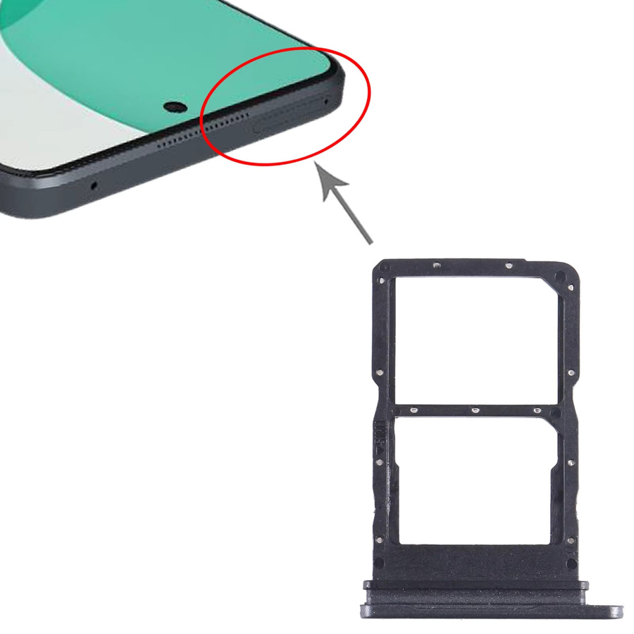 SIM-Kartenfach für Huawei Nova 11i in Schwarz und Grün - Bild 2