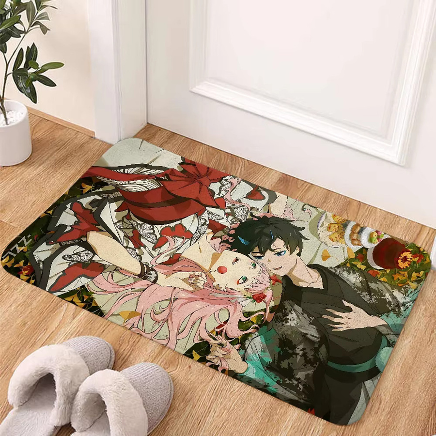 Bilibili Darling in the Franxx Zero Two Bodenmatte, moderner Spielteppich für Wohnzimmer und Kinderzimmer, rechteckig, Multicolour - Bild 3