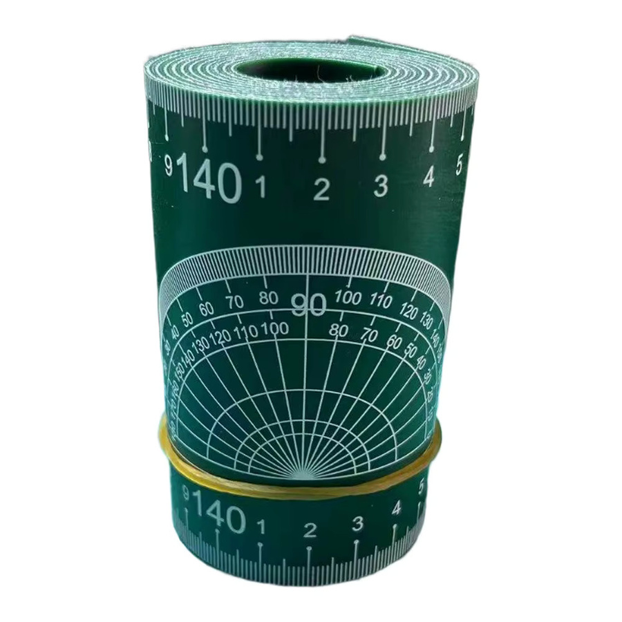 TOOLTOP PVC-Rohrdurchmesser-Messband in Grün und Schwarz aus Kunststoff mit fein bedruckter Skala für Heimwerker-Rohrleitungsarbeiten - Bild 3