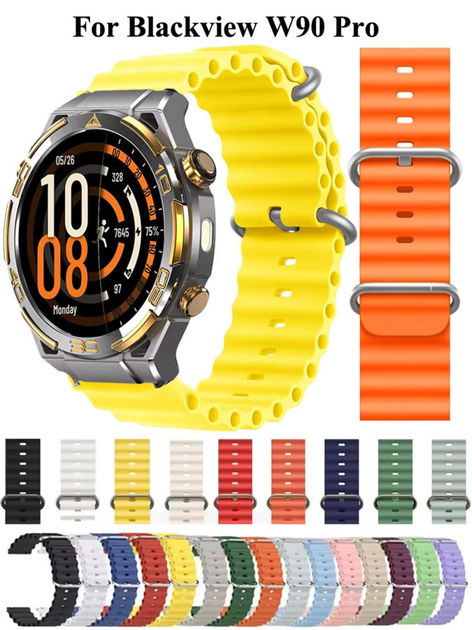 Blackview Uhrenarmband Silikon, Schwarz, Unisex - Bild 6