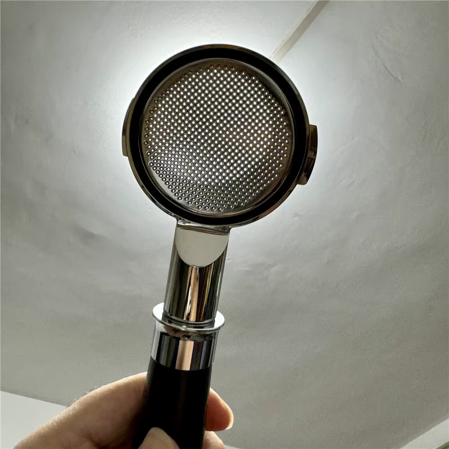 YUAN-ECT Bodenloser Siebträger mit Massivholzgriff für Breville BES900/920/980 in Braun inklusive 8g/18g/22g Siebkorb - Bild 3