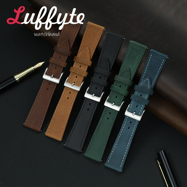 Uhrenarmband Echtleder, luffyte, Vintage, Unisex - Bild 1