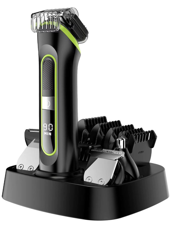 Hatteker Professioneller Haarschneider in Schwarz mit LCD-Bildschirm und USB-Ladestation - Bild 8