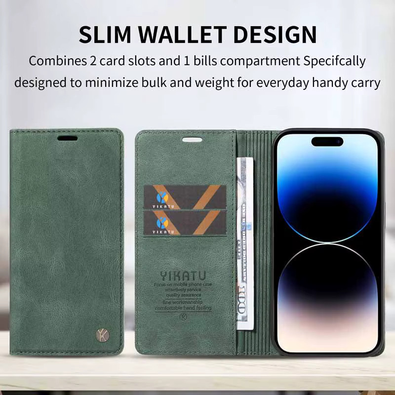 Lederne Flip Brieftasche Schutzhülle für Xiaomi 15T Pro, Xiaomi Mi 15T und Xiaomi 15 in Rot - Bild 4
