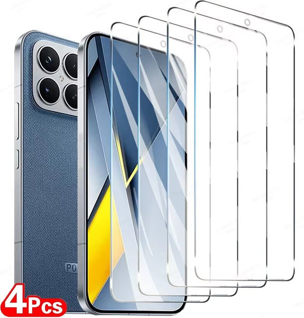 Gehärtetes Schutzglas für Xiaomi Poco M7 Pro M6 Pro M5 C65 C85 C61 F5 F4 C71 C75 X5 Pro X3 NFC Pro M5s M6 Plus in Transparent - Bild 1