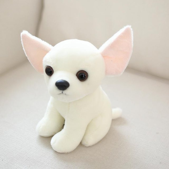Yiran Furniture Husky-Puppen, Plüsch / Textil, Weiß, 18 cm - Bild 1