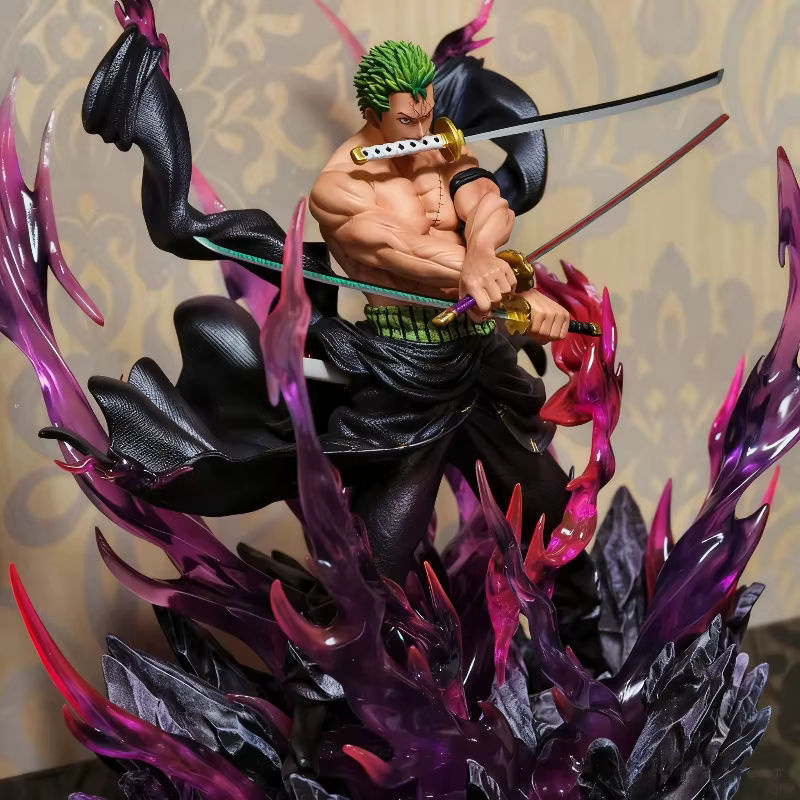 Bandai One Piece Zoro Actionfigur Santoryu Oni Giri aus PVC, mehrfarbig, Höhe: 30 cm - Bild 4