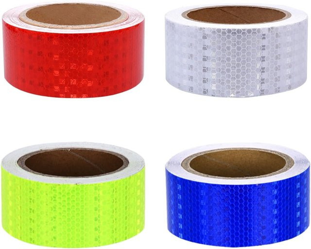 Selbstklebendes Reflexband in Mehrfarbig, Wasserdichtes Sicherheitsmarkierungsband mit hoher Intensität, Breite: 5 cm, Länge: 9 m - Bild 1