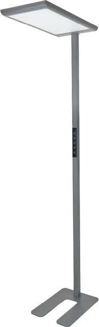 LUXULA LED Büro Stehleuchte 100W in Grau, dimmbar, Neutralweiß 4000K, Up- und Downlight Arbeitsplatzleuchte für Home Office und Wohnzimmer - Bild 1
