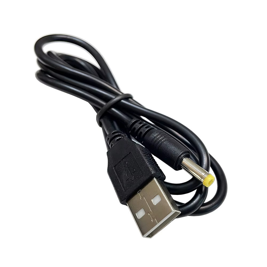 USB zu DC Ladekabel für Sony PSP 1000 2000 3000, 5V 2A Power Adapter mit 4,0 x 1,7 mm Anschluss, Schwarz, Länge: 1 m - Bild 3