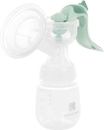 Kikkaboo Milchpumpe Elsie manuell mit 180 ml Flasche und Silikonsauger Gruppe 0+ in Hellgrün