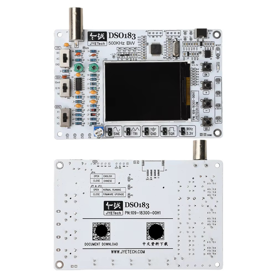 Gaqqee DSO183 Digitales Oszilloskop DIY-Kit mit Typ-C-Schnittstelle, 5V DC, 0–500kHz, Lötset für den Lötunterricht - Bild 2