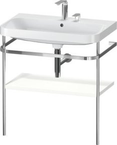 Duravit Möbelwaschtisch-Kombi Happy D.2 Plus in Weiß Matt mit Konsole, B/T: 77,5 x 49 cm - Bild 1