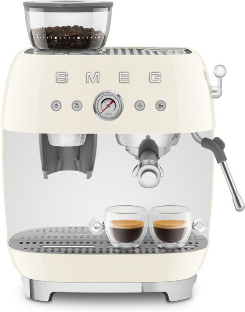 Smeg Siebträgermaschine EGF03CREU in Creme mit Thermoblock, 20 Bar und 2,4 l Wassertank - Bild 1