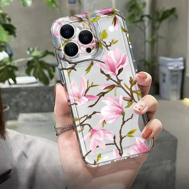 Handyhülle mit Magnolienblüten-Muster für Xiaomi Redmi Note 14 4G, 13, 12 Pro Plus, 12S, 11, 10, 14C, 13C in Multicolour - Bild 5
