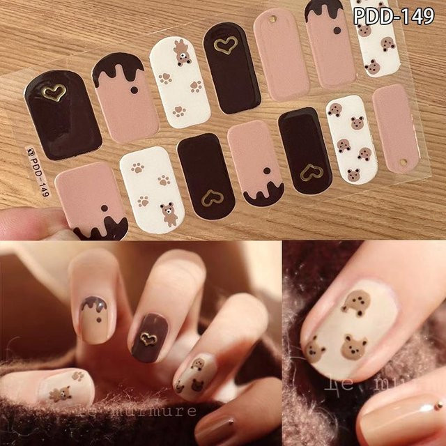 Aloisia Gel-Nagelaufkleber, 60 Stück, Glänzend, Unisex - Bild 1