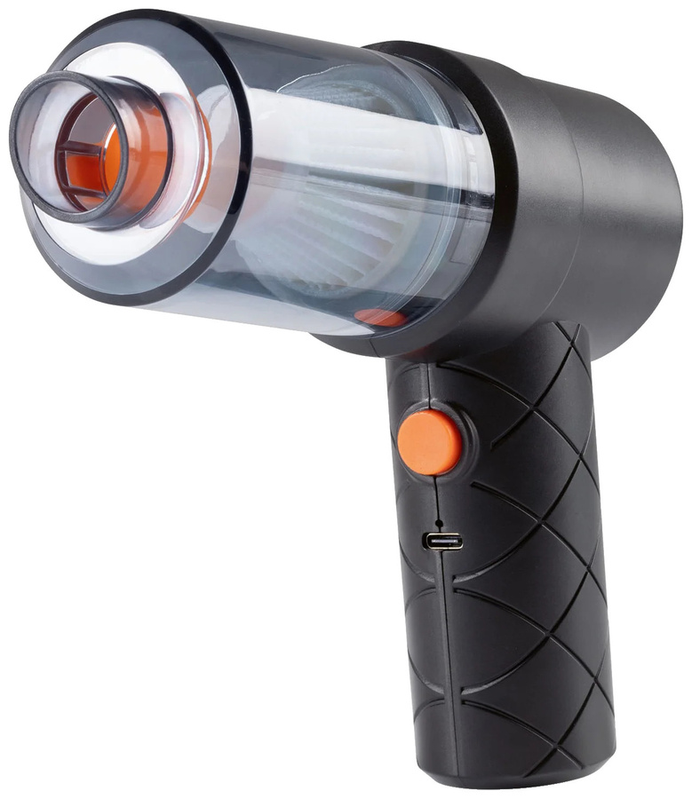 CLEANMAXX Akku-Handstaubsauger Set 6-teilig in Schwarz-Orange mit Gebläsefunktion für Auto und Haushalt - Bild 4