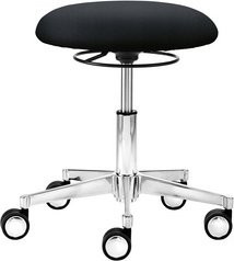 Mayer Sitzmöbel Multifunktionshocker 1290, schwarz, höhenverstellbar, Breite: 48 cm - Bild 1