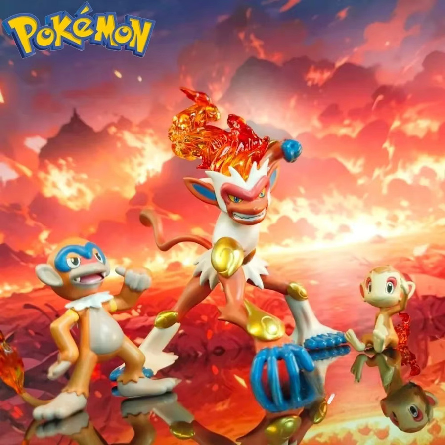 Potdemiel Pokémon Kaiser Infernape Evolutionary Group Actionfiguren, 10cm - Bild 2