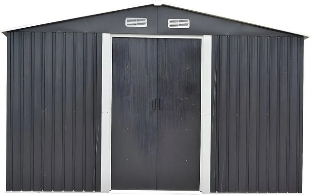 Vente-unique Schrebergartenhaus Manso aus Stahl in Anthrazitgrau - Bild 1